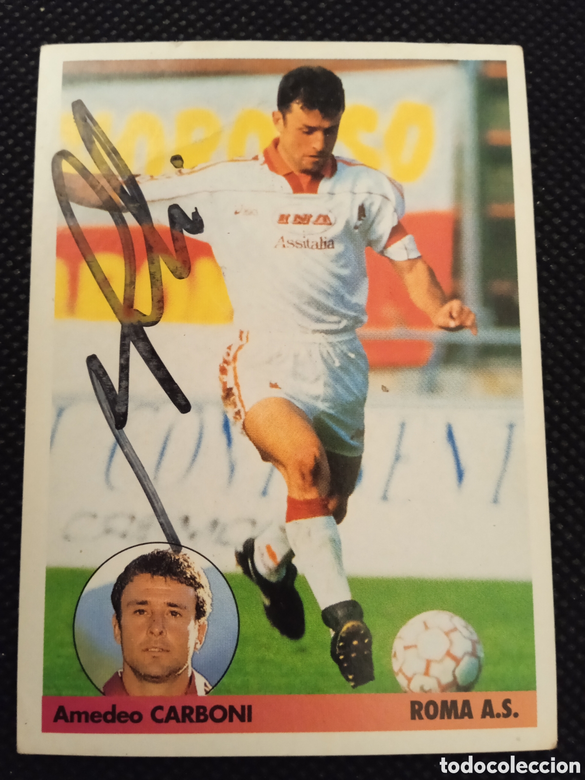 Cromos de f&uacute;tbol: AMADEO CARBONI AUTOGRAFO AUTENTICA FIRMADO CROMOS CARDS AUTO SIGNED MEJORES EQUIPOS DE EUROPA