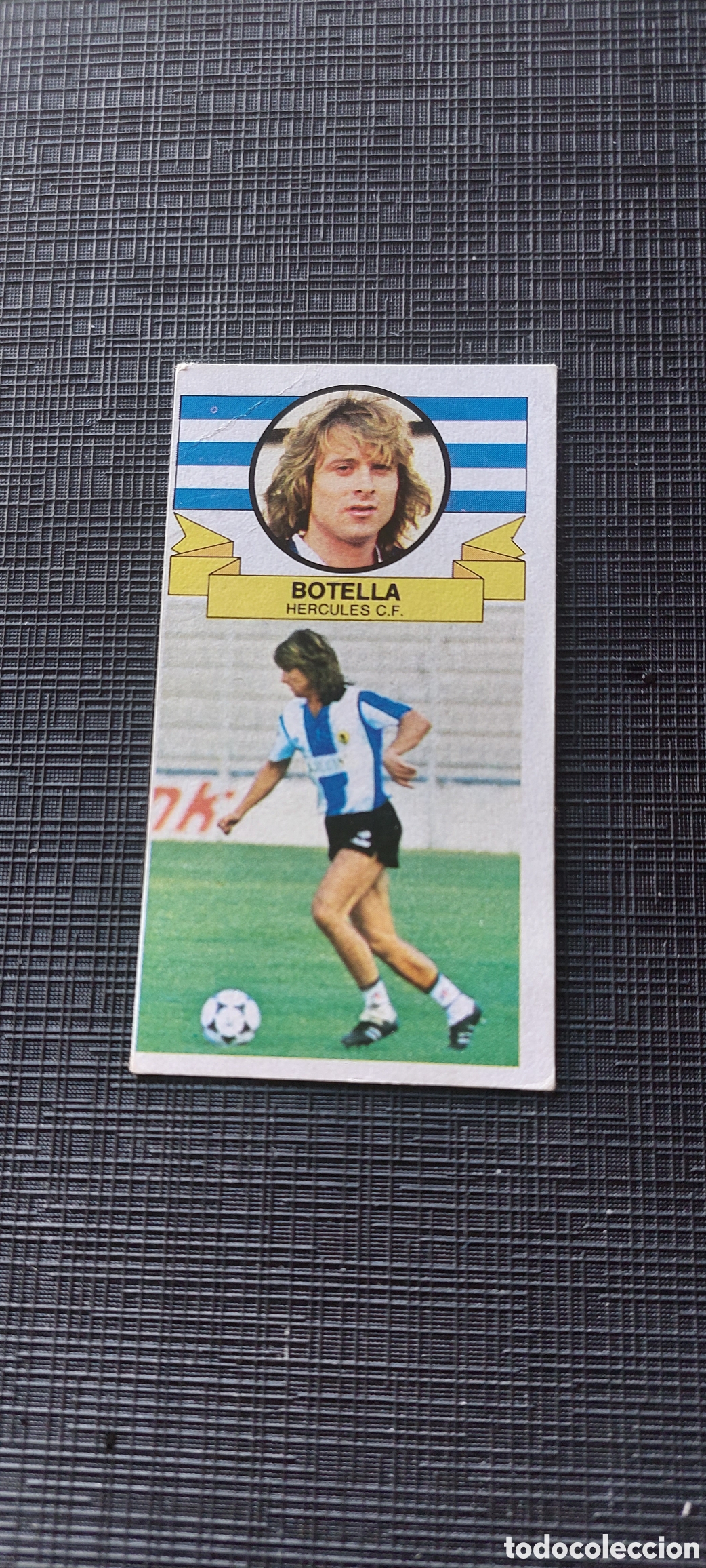 Cromos de f&uacute;tbol: Botella coloca H&eacute;rcules 85/86 - Foto 1