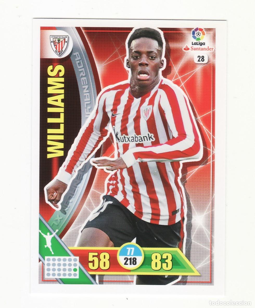 Cromos de f&uacute;tbol: ADRENALYN 2016/2017 28 WILLIANS BILBAO - Foto 1