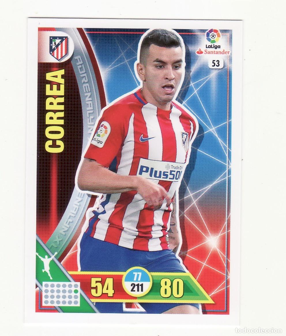 Cromos de f&uacute;tbol: ADRENALYN 2016/2017 53 CORREA AT.MADRID - Foto 1