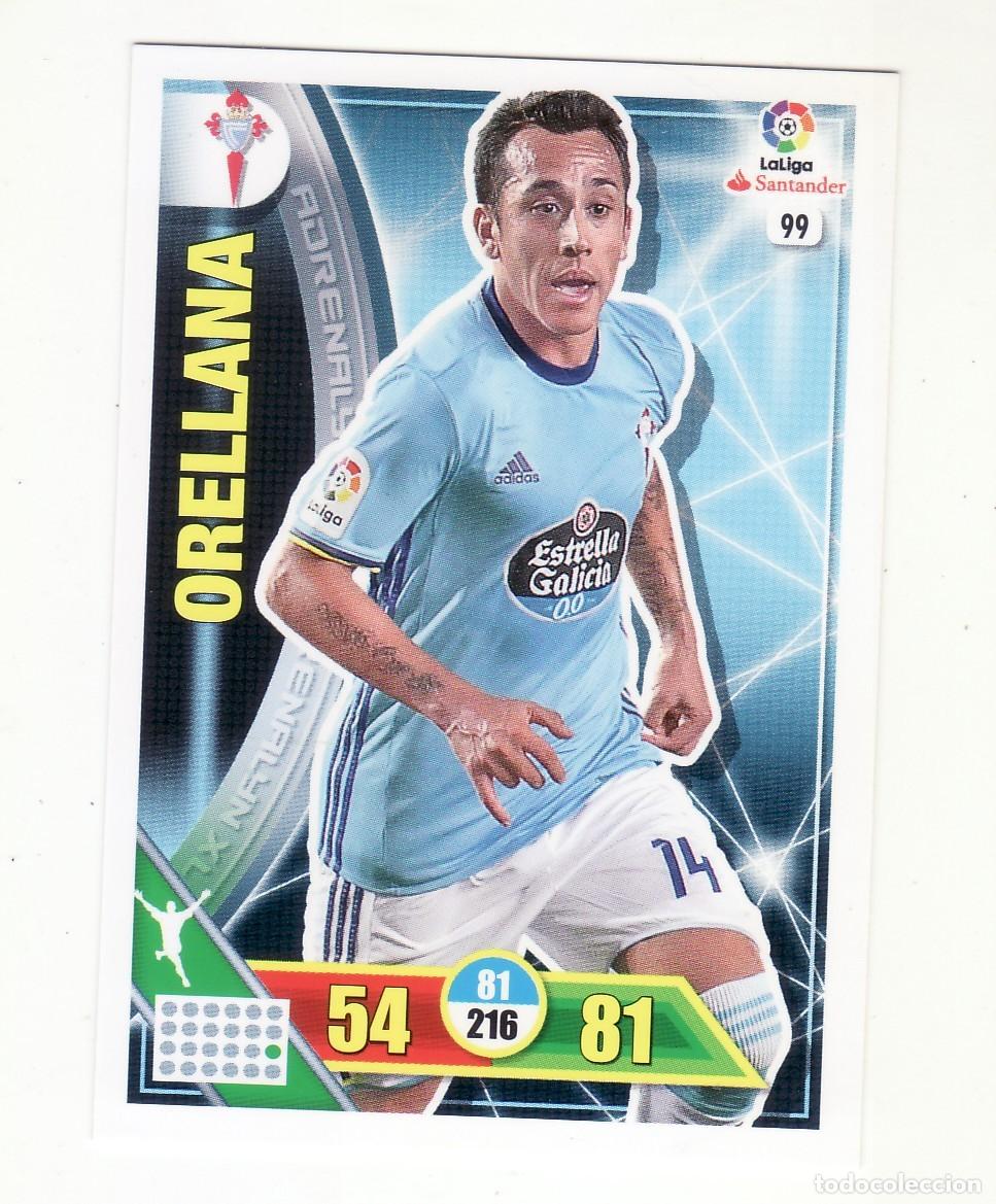 Cromos de f&uacute;tbol: ADRENALYN 2016/2017 99 ORELLANA CELTA - Foto 1