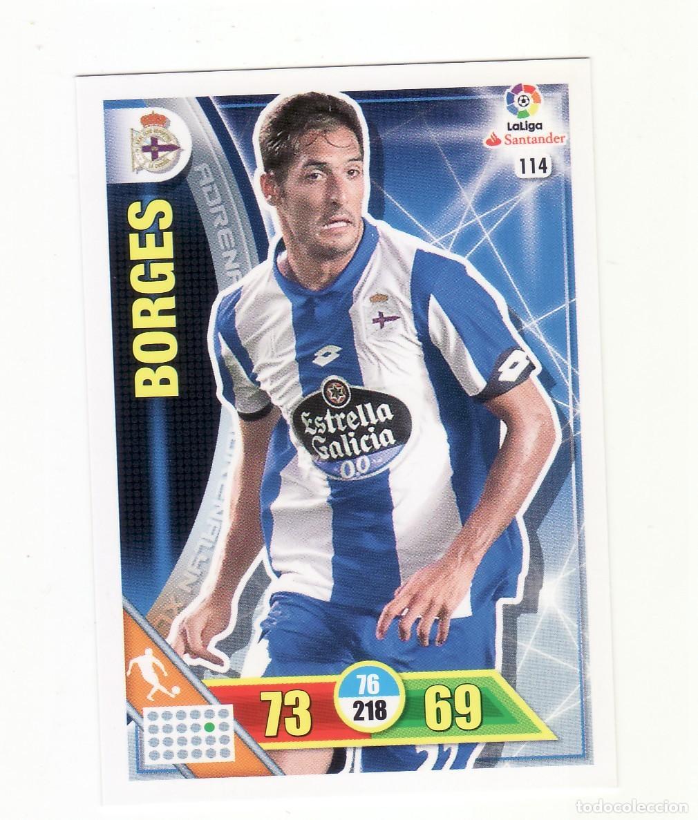 Cromos de f&uacute;tbol: ADRENALYN 2016/2017 114 BORGES CORU&Ntilde;A - Foto 1