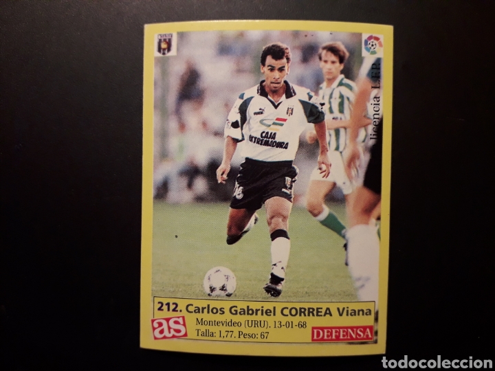 Cartes &agrave; collectionner de Football: CORREA M&Eacute;RIDA N&deg; 212 DIARIO AS LIGA 1995 1996 95 96 SIN PEGAR FOTOS PEDIDO M&Iacute;NIMO 3&euro;