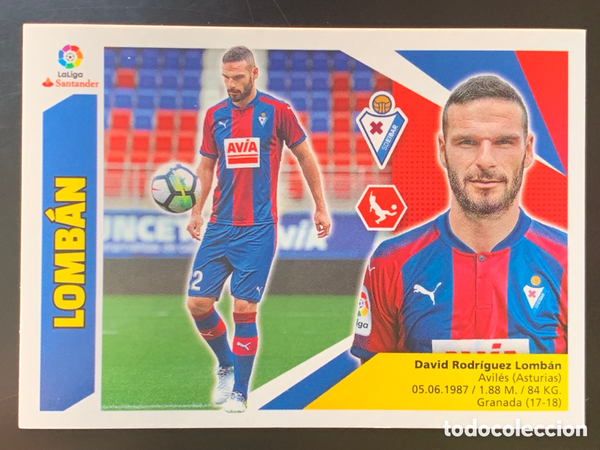 Cromos de f&uacute;tbol: Lomb&aacute;n &Eacute;ibar Liga Este 2017/18 - Foto 1