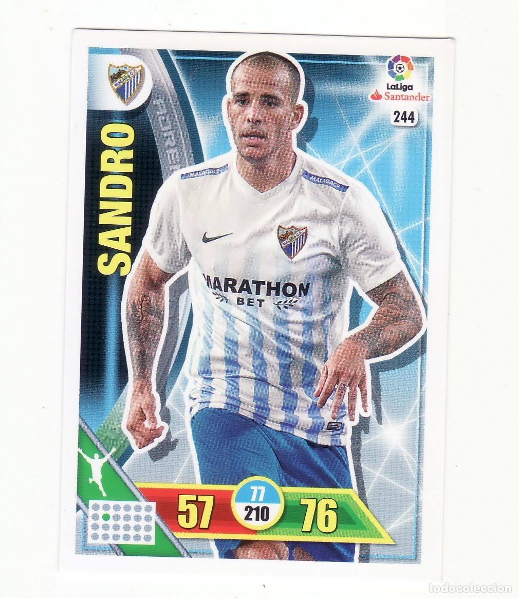 Cromos de f&uacute;tbol: ADRENALYN 2016/2017 244 SANDRO MALAGA - Foto 1