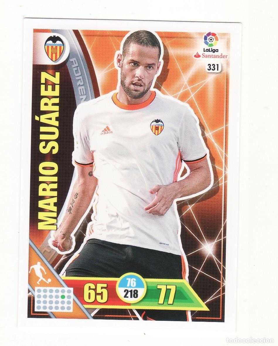 Cromos de f&uacute;tbol: ADRENALYN 2016/2017 331 SUAREZ VALENCIA - Foto 1