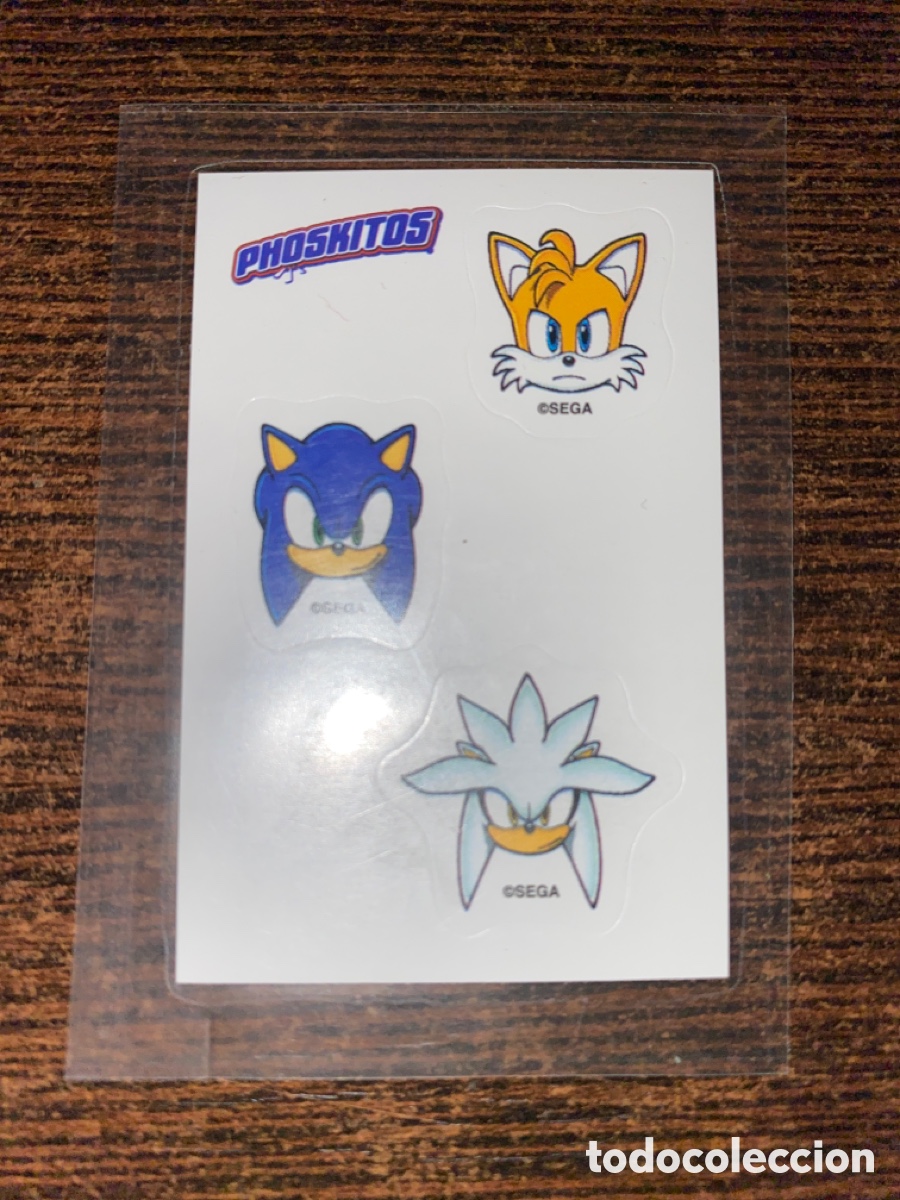Cromos de F&uacute;tbol: Pegatinas Sonic The Hegdehog Phoskitos Tails Silver Sega Cromo Stickers 2023