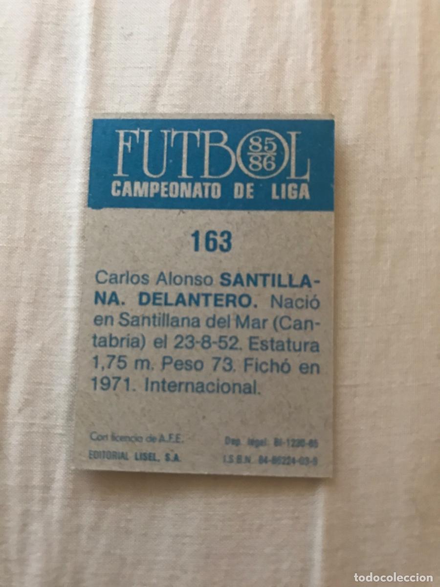 Cromos de f&uacute;tbol: Santillana sin pegar - Foto 2