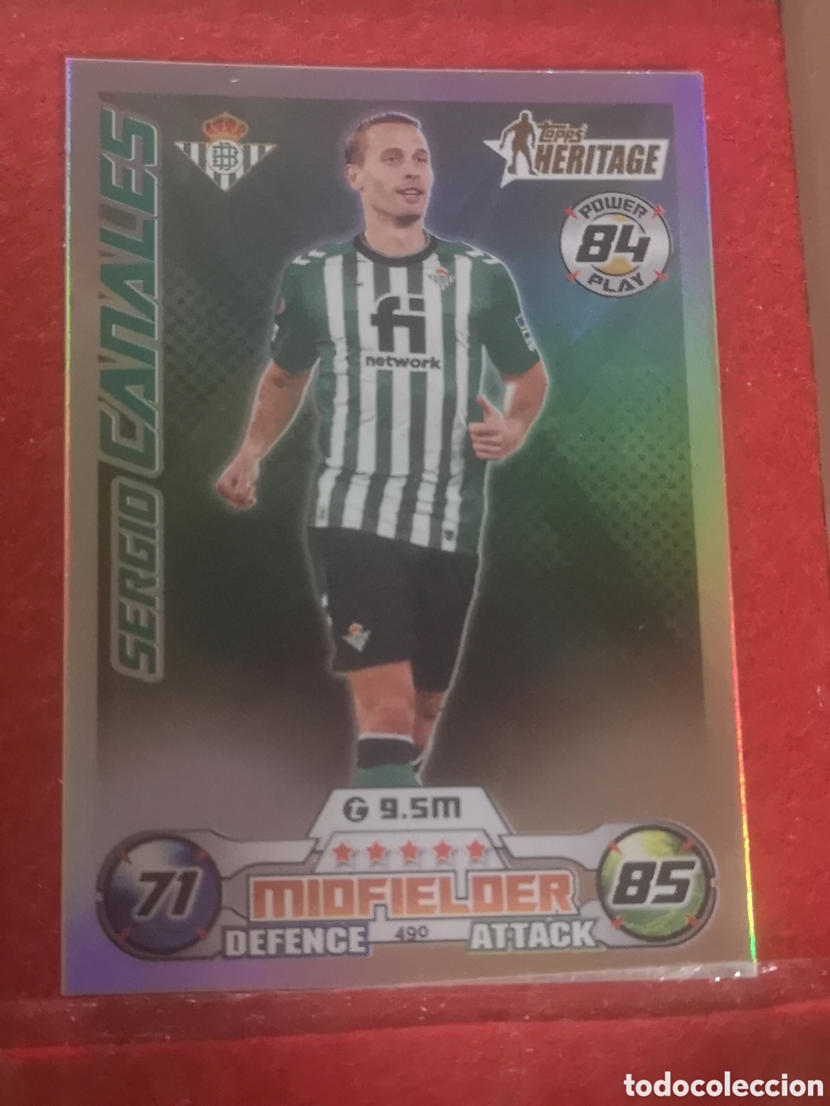 Cromos de f&uacute;tbol: TOPPS MATCH ATTAX 2022 2023 TOPPS HERITAGE CANALES 490 - BETIS