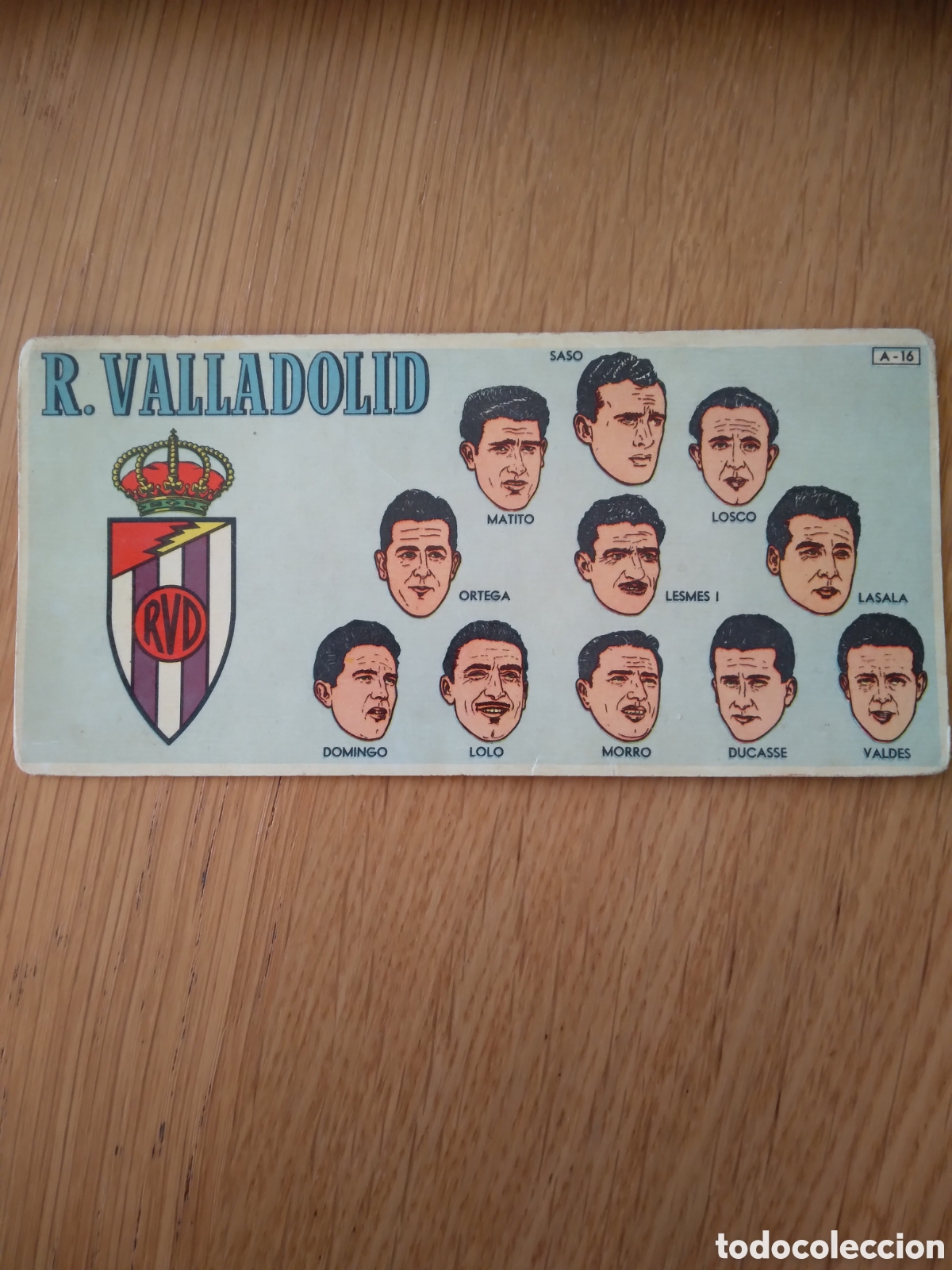 Football Stickers: CROMO DE FUTBOL, REAL VALLADOLID . PUBLICIDAD CHOCOLATE BATANGA