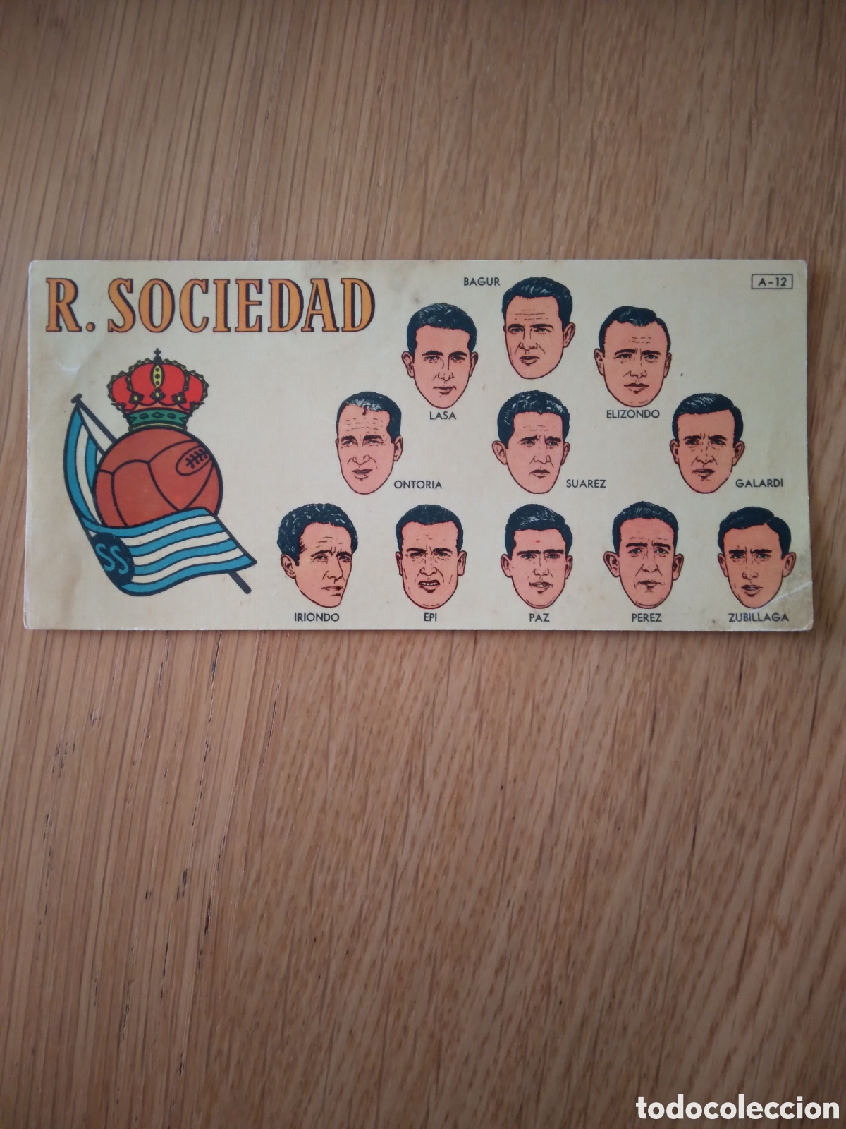 Football Stickers: CROMO DE FUTBOL, R. SOCIEDAD. PUBLICIDAD CHOCOLATE BATANGA