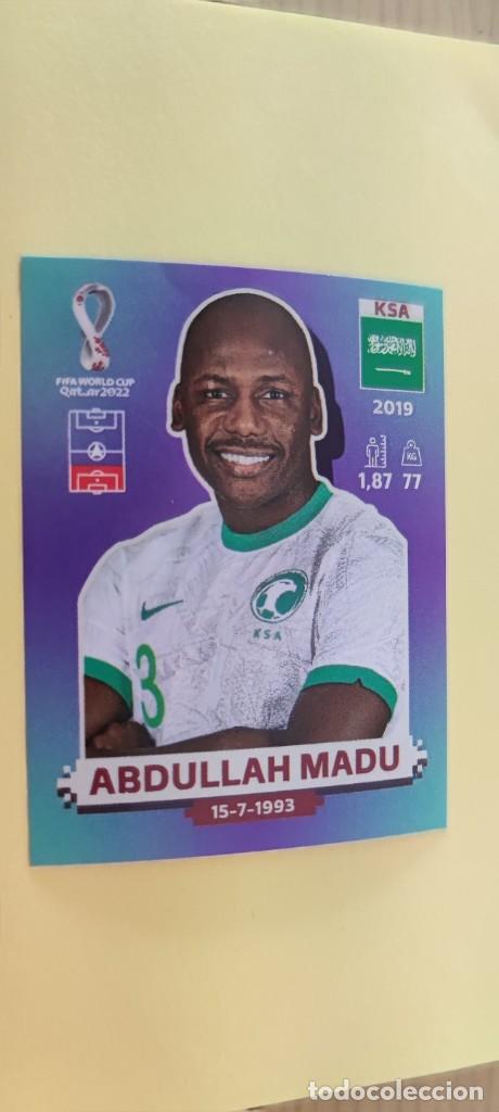 Cromos de f&uacute;tbol: CROMO COPA MUNDIAL DE F&Uacute;TBOL QATAR 2022 - 22 (PANINI) - KSA ARABIA SAUDITA 11 - ABDULLAH MADU