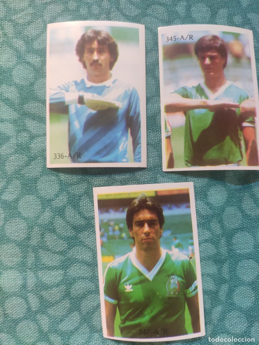 Figurine di Calcio: LOTE 3 CROMOS DIFERENTES MEXICO REYAUCA MEXICO 86 MUNDIAL 1986 SIN PEGAR