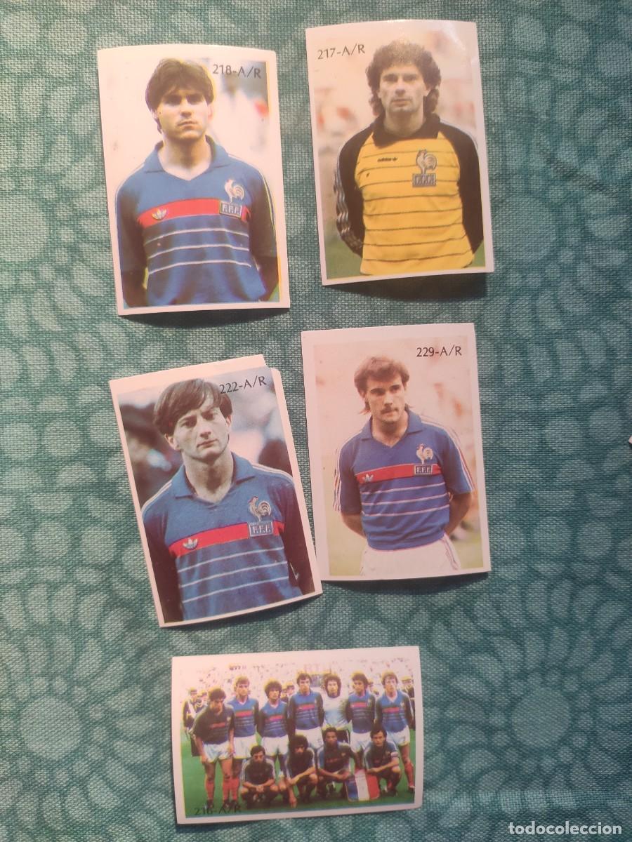 Cromos de f&uacute;tbol: LOTE 5 CROMOS DIFERENTES FRANCIA FRANCE REYAUCA MEXICO 86 MUNDIAL 1986 SIN PEGAR