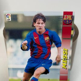 Cromo futbol Messi 71 bis Rookie megacraks 2004 2005 Panini original