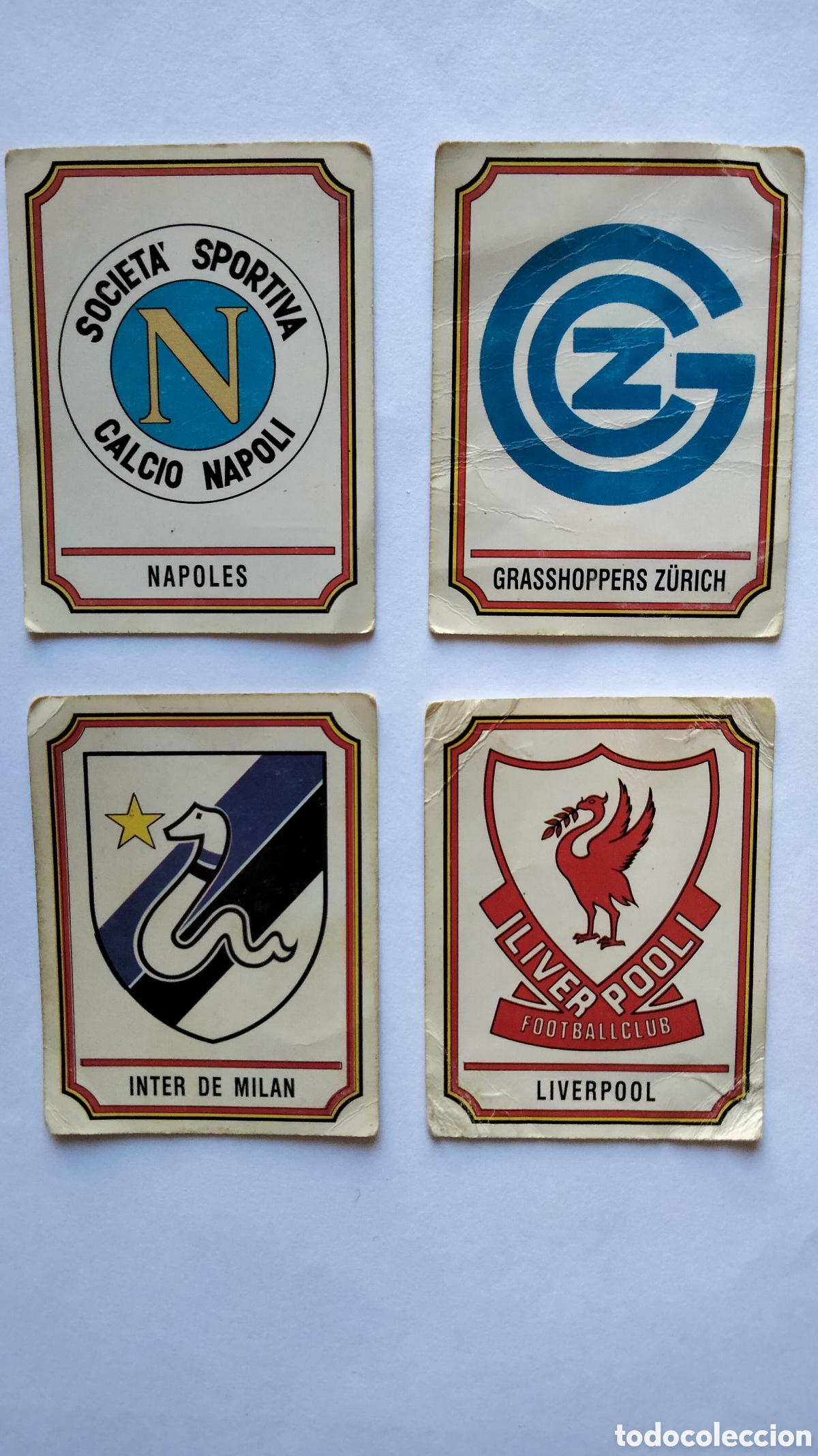 Cromos de F&uacute;tbol: LOTE cromos escudos futbol Panini 1989