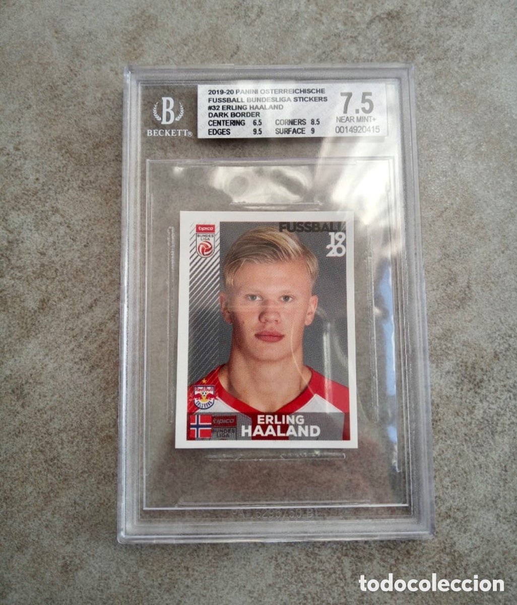 Cromos de f&uacute;tbol: Haaland rookie graded - Foto 1