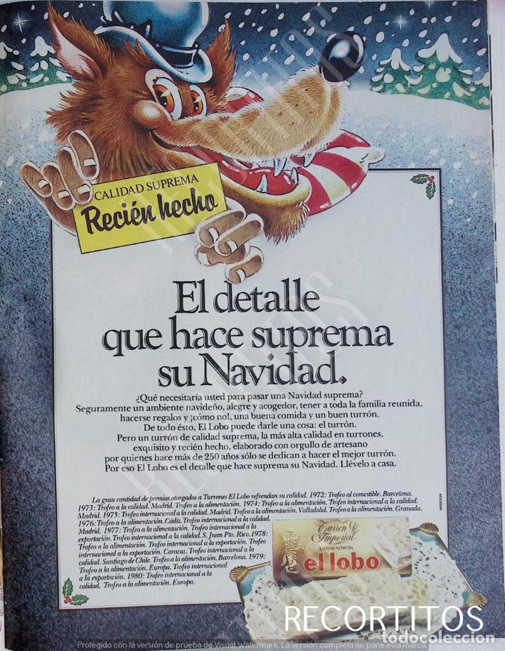 Cromos de F&uacute;tbol: turron el lobo turrones anuncio publicidad