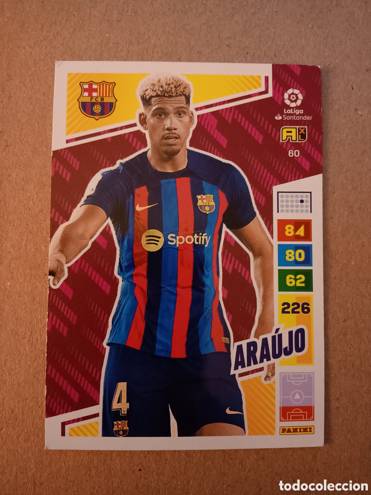 Figurine di Calcio: 60 Ara&uacute;jo Barcelona Adrenalyn XL 2022 2023