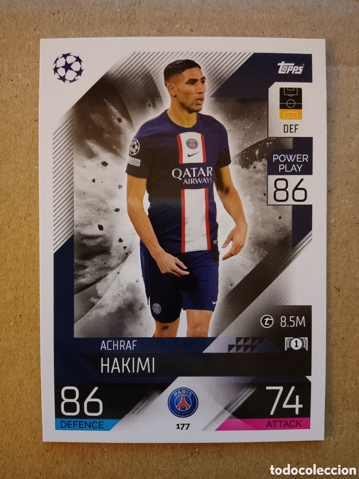 Fu&szlig;ball-Sticker: 177 Hakimi PSG Topps Match Attax 22/23