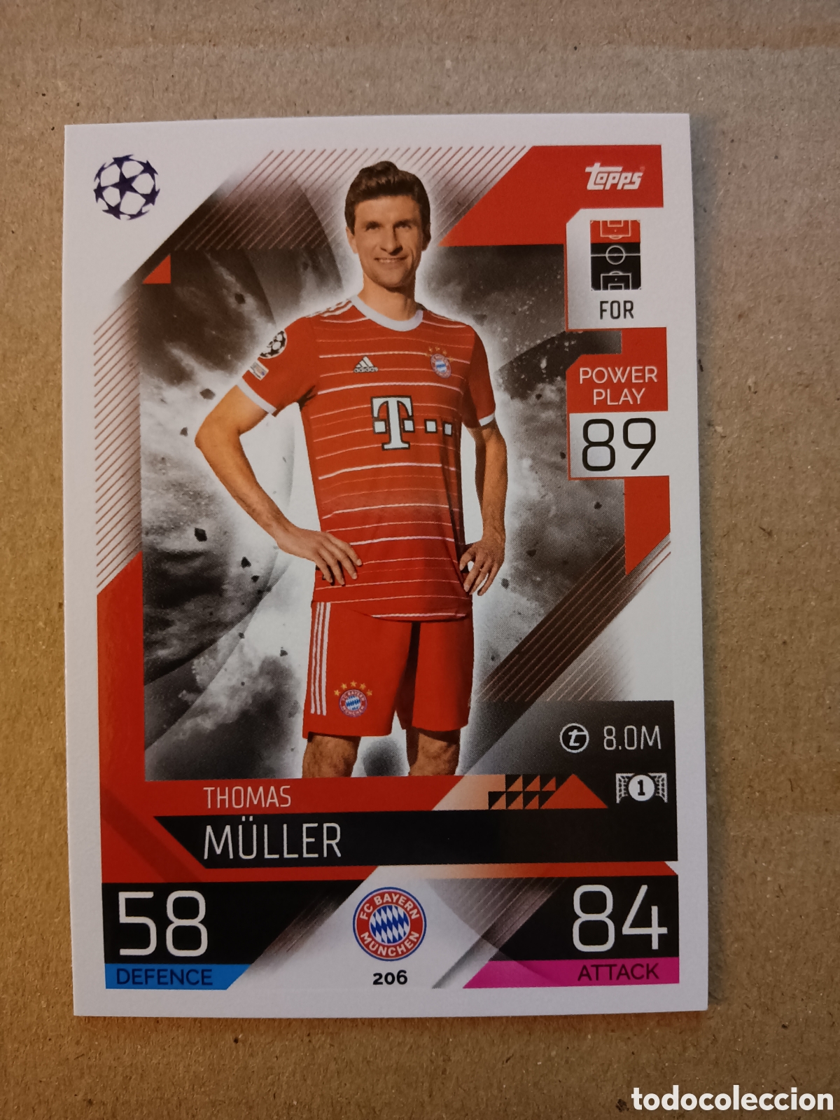 Cromos de F&uacute;tbol: 206 M&uuml;ller Bayern M&uacute;nich Topps Match Attax 22/23