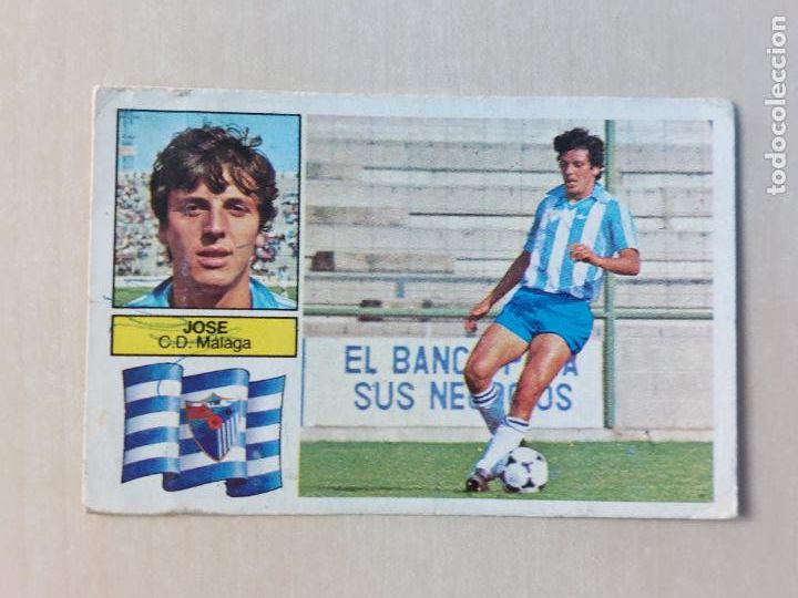 Cromos de f&uacute;tbol: EDICIONES ESTE 82 83 - JOSE - CROMO - MALAGA - Foto 1