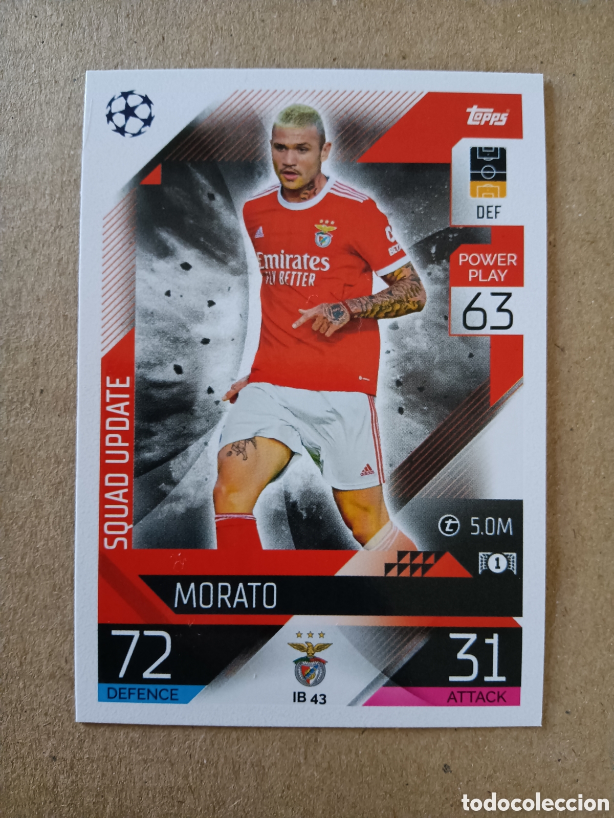 Fu&szlig;ball-Sticker: IB 43 Morato Benfica Topps Match Attax 22/23