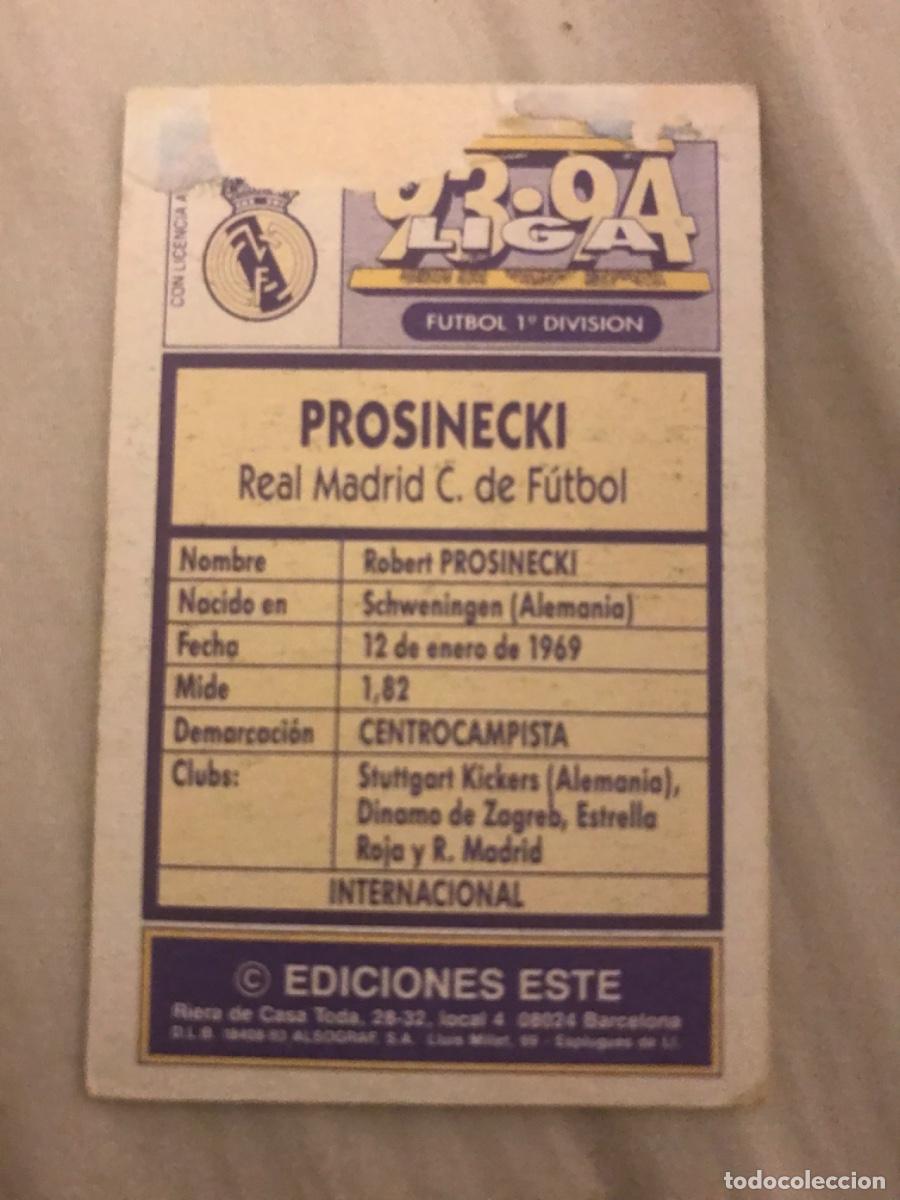 Cromos de f&uacute;tbol: Prosinecki - Foto 2