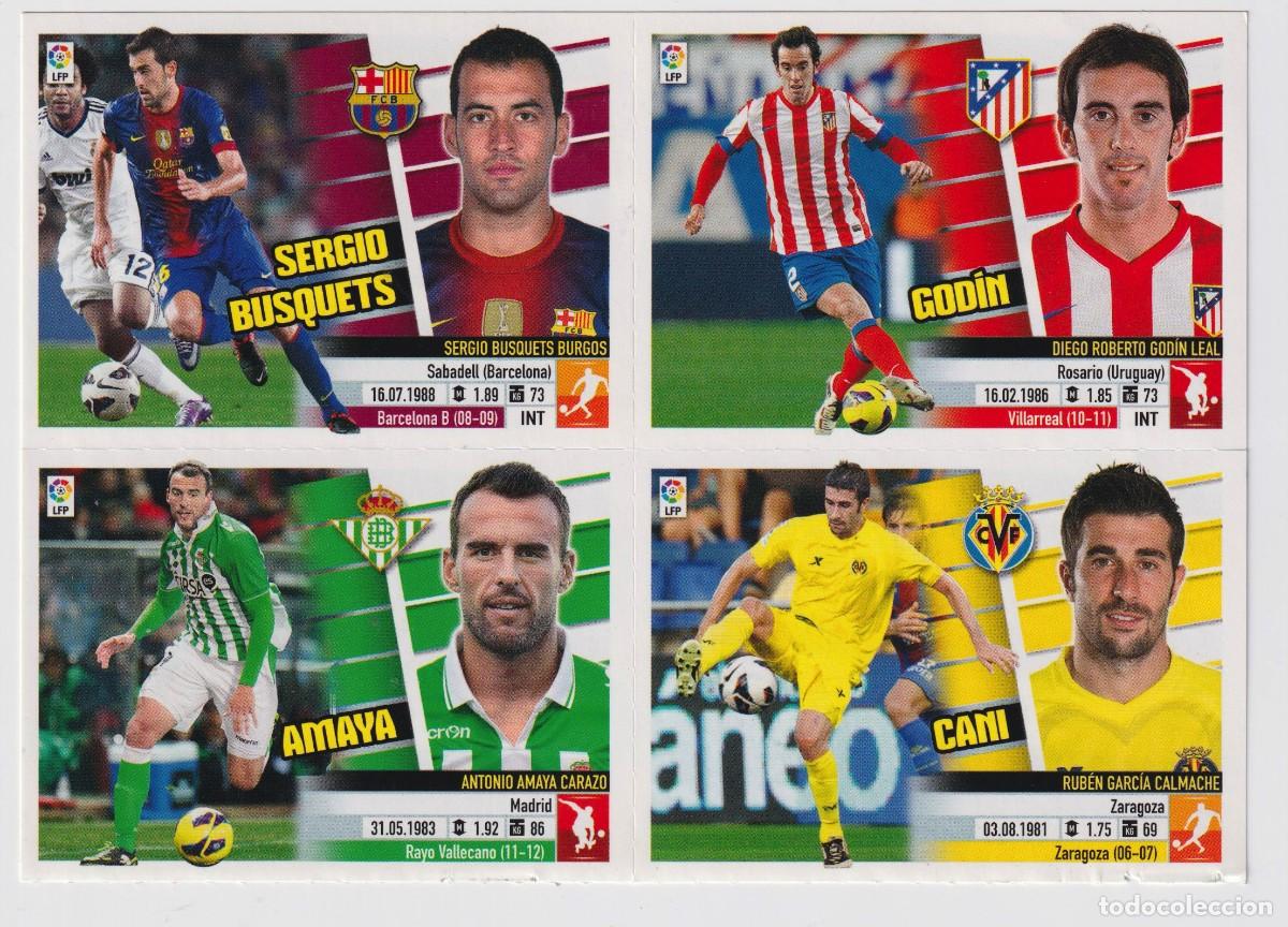 Cromos de F&uacute;tbol: CUATRO Cromos de Liga BBVA DEL A&Ntilde;O 2013 / 14 DE N&ordm; 3 - 9 -11 - 4