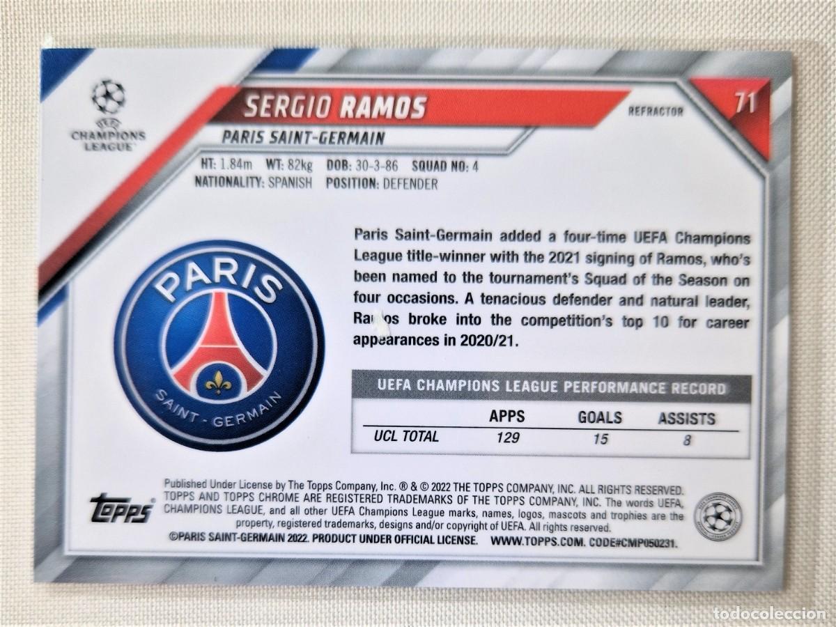 Cromos de f&uacute;tbol: Sergio Ramos Topps Chrome 21-22 - Foto 2