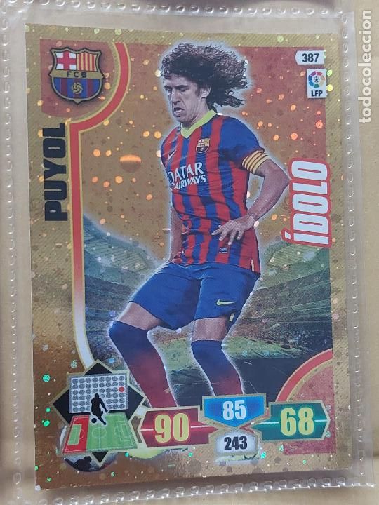 Cromos de Futebol: FICHA N&ordm; 387 PUYOL - ADRENALYN 13 14 - PANINI 2013 -14 - CROMO - IDOLO