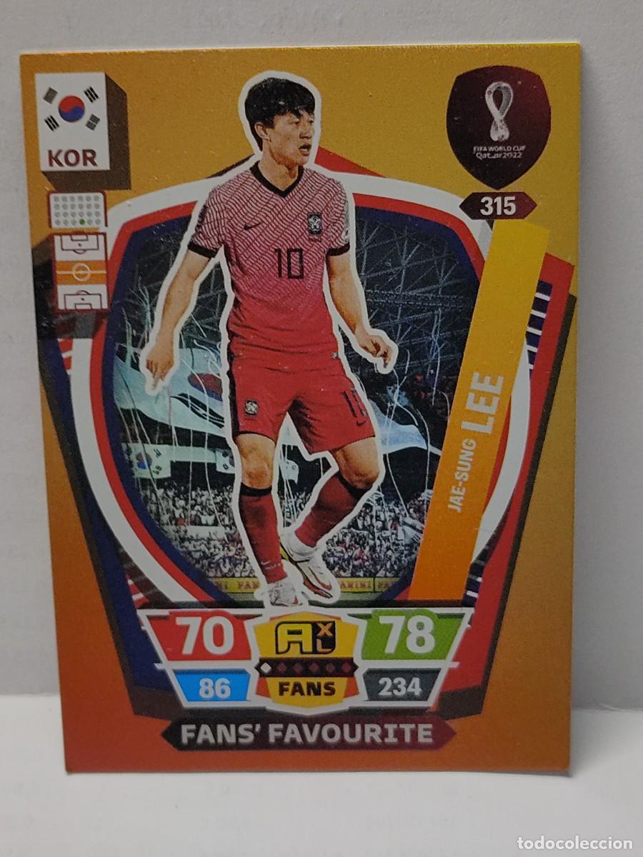 Cartes &agrave; collectionner de Football: Cromo ADRENALYN FIFA WORLD CUP QATAR 2022 PANINI - FANS' FAVOURITE - LEE 315
