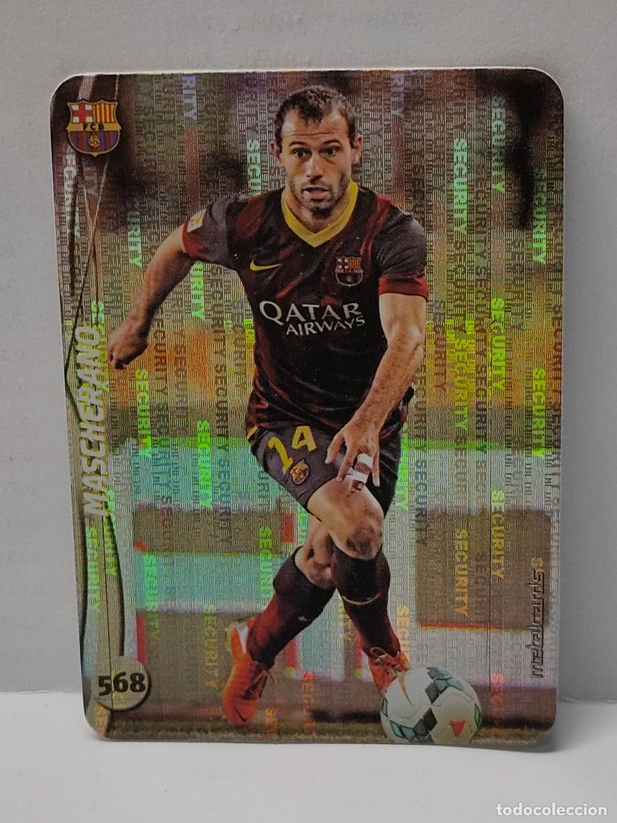 Fu&szlig;ball-Sticker: Cromo Mundicromo LAS FICHAS DE LA LIGA 2015 14/15 - METALCARDS - SECURITY VERTICAL MASCHERANO 568
