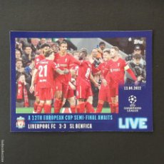 Cromos de Fútbol: #L80 80 LIVERPOOL BENFICA LIVE TOPPS 2021 2022 STICKERS 21 22 UEFA CHAMPIONS LEAGUE. Lote 401948734
