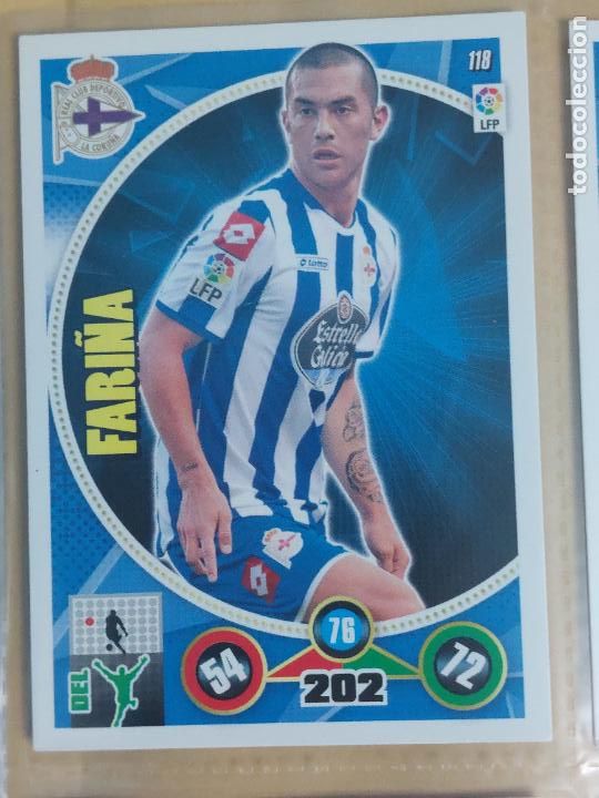 Cromos de F&uacute;tbol: FICHA N&ordm; 118 FARI&Ntilde;A - ADRENALYN 14 15 - PANINI 2014 -15 - CROMO - DEPORTIVO DE LA CORU&Ntilde;A
