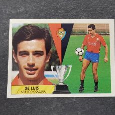 Cromos de Fútbol: DE LUIS DEL OSASUNA EDICIONES ESTE LIGA 1987 - 1988 87 - 88. Lote 401974849
