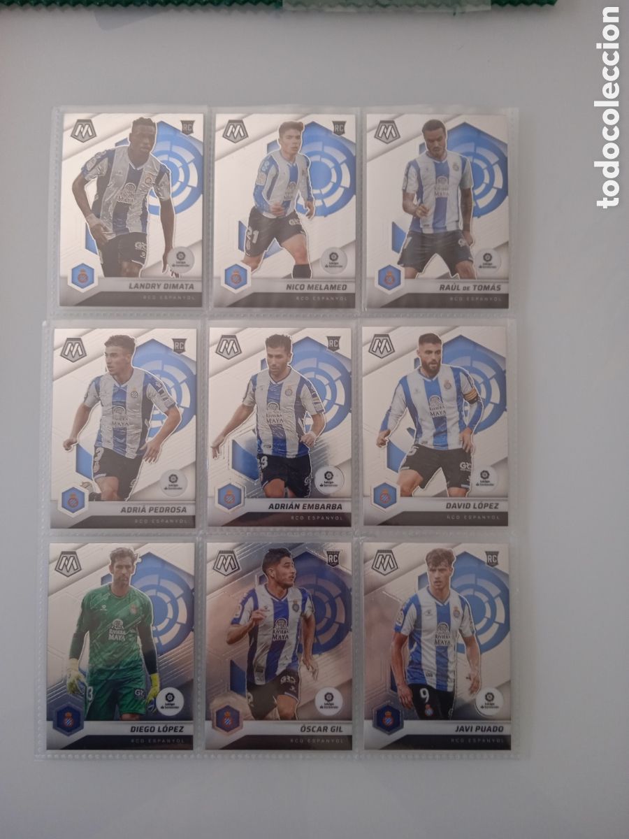 Cromos de f&uacute;tbol: Lote 9 Cards RCD Espanyol MOSAIC basicas - Foto 1