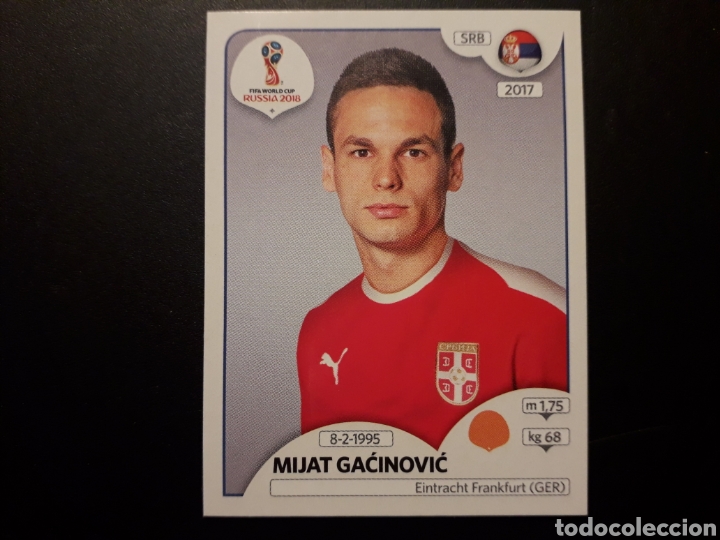 Cromos de F&uacute;tbol: GAĆINOVIĆ SERBIA MUNDIAL F&Uacute;TBOL RUSIA RUSSIA 2018 N&deg; 428 PANINI SIN PEGAR PEDIDO M&Iacute;NIMO 3&euro;