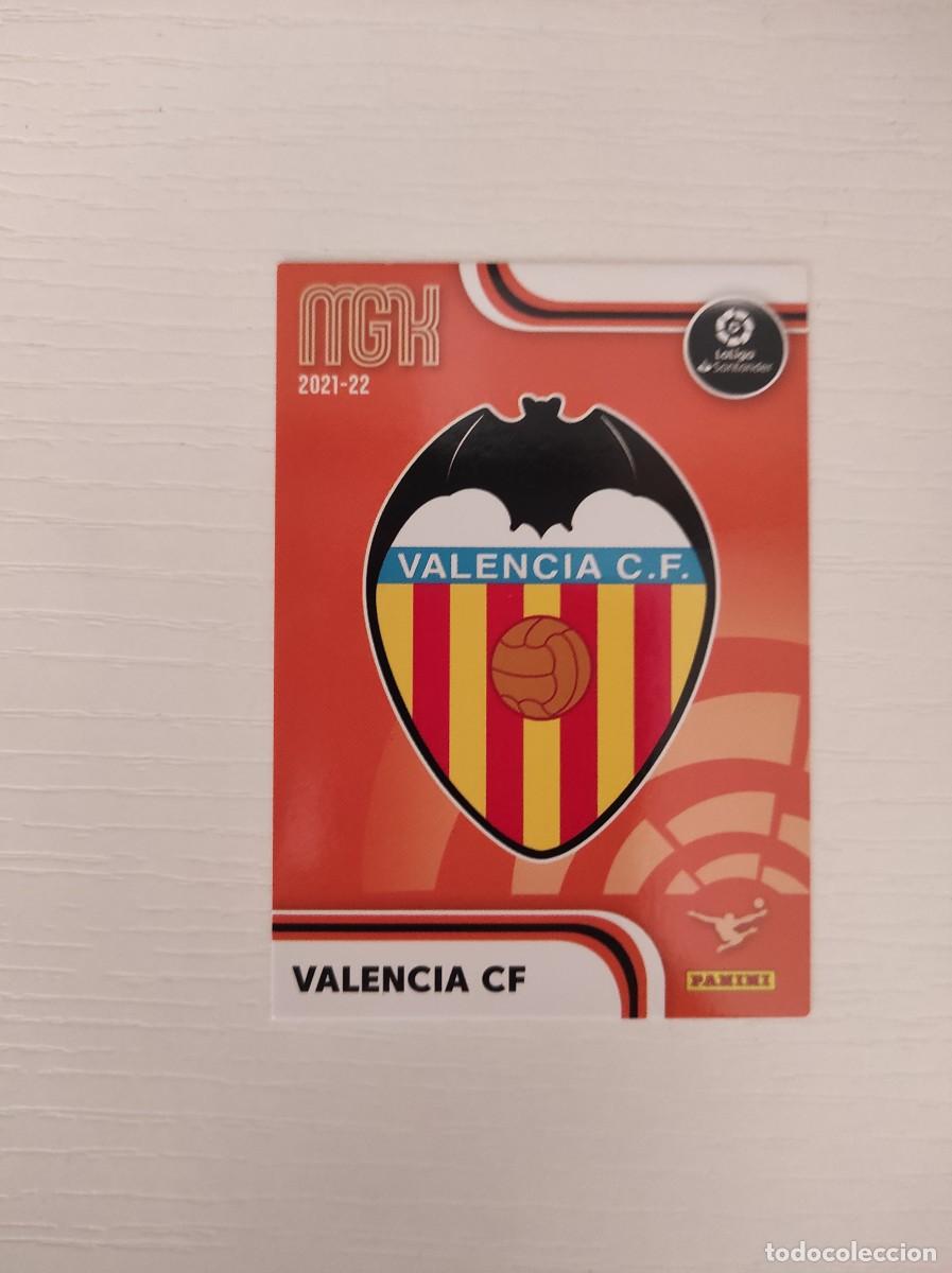 Cromos de F&uacute;tbol: ~ CROMO TRADING CARD DE ESCUDO VALENCIA CLUB DE F&Uacute;TBOL 325, MEGACRACKS MGK 2021-2022 21-22, PANINI ~