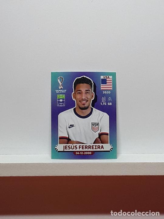 Football Stickers: MUNDIAL 2022 WORLD CUP QATAR ALBUM PANINI LIGA N USA16 USA 16 ESTADOS UNIDOS JESUS FERREIRA