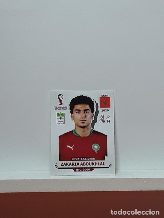 Football Stickers: MUNDIAL 2022 WORLD CUP QATAR ALBUM PANINI LIGA N ACTUALIZACION MOROCCO MARRUECO ZAKARIA ABOUKHLAL