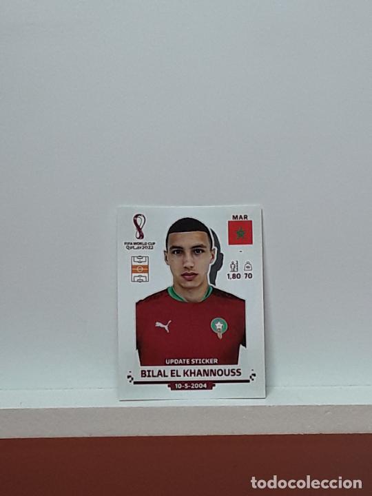 Figurine di Calcio: MUNDIAL 2022 WORLD CUP QATAR ALBUM PANINI LIGA N ACTUALIZACION MOROCCO MARRUECO BILAL EL KHANNOUSS