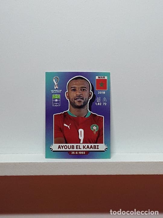 Figurine di Calcio: MUNDIAL 2022 WORLD CUP QATAR ALBUM PANINI LIGA N MAR16 MAR 16 MOROCCO MARRUECO AYOUB EL KAABI