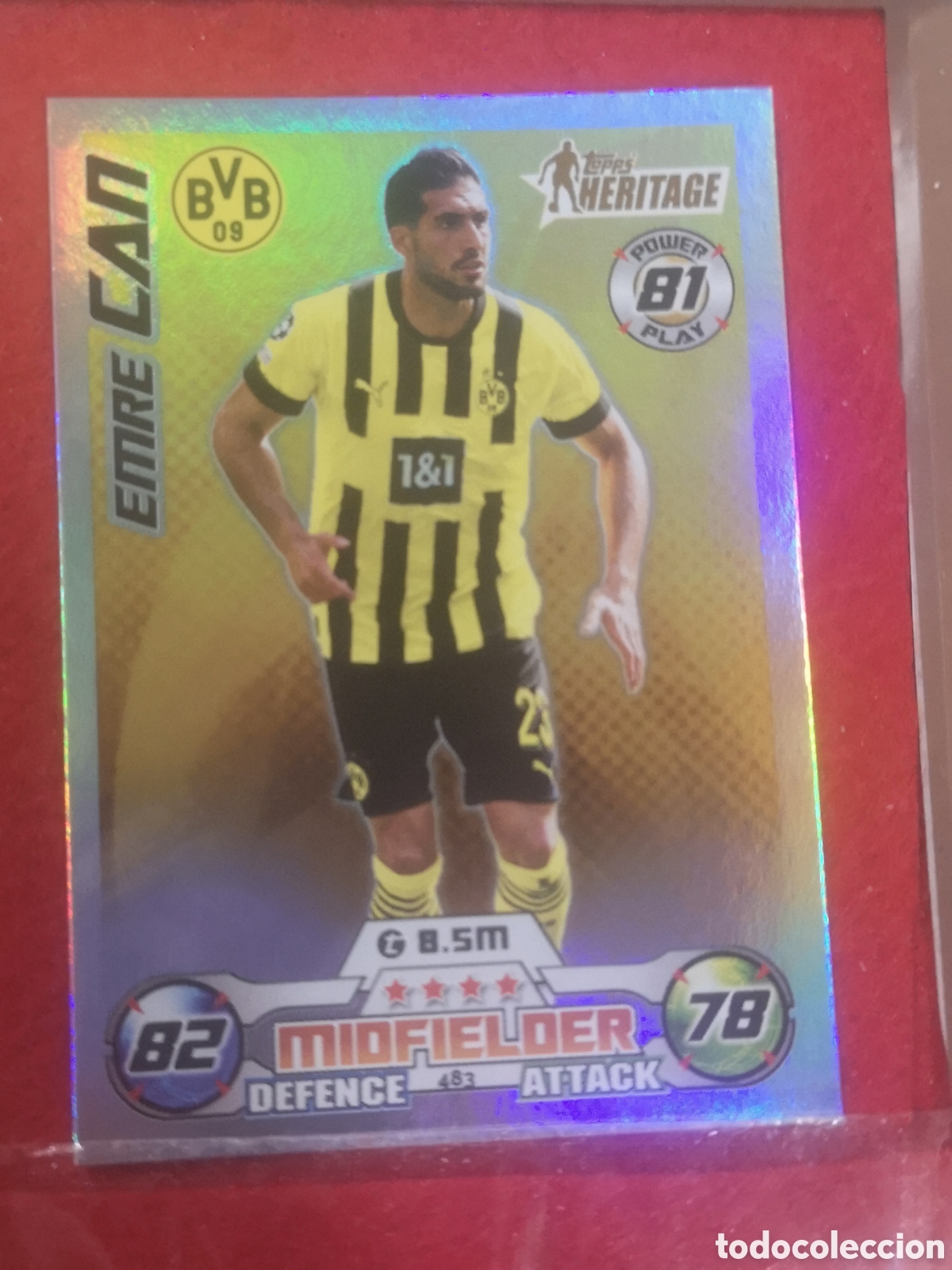 Cromos de f&uacute;tbol: TOPPS MATCH ATTAX 2022 2023 MAN OF THE MATCH HERITAGE EMRE CAN 483 BORUSSIA DORTMUND