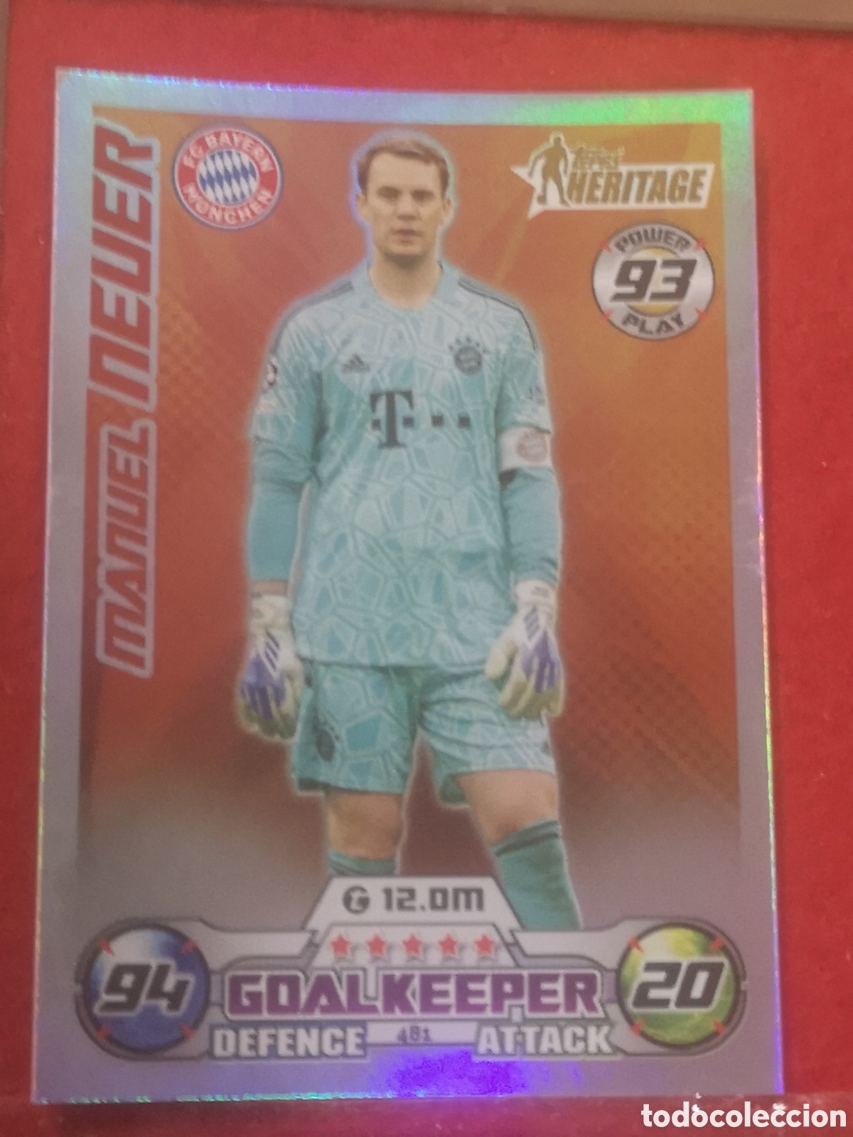 Cromos de f&uacute;tbol: TOPPS MATCH ATTAX 2022 2023 MAN OF THE MATCH HERITAGE NEVER 481 BAYERN MUNCHEN