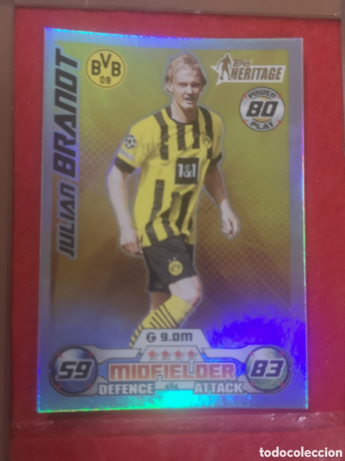 Cromos de f&uacute;tbol: TOPPS MATCH ATTAX 2022 2023 MAN OF THE MATCH HERITAGE BRANOT 484 BORUSSIA DORTMUND
