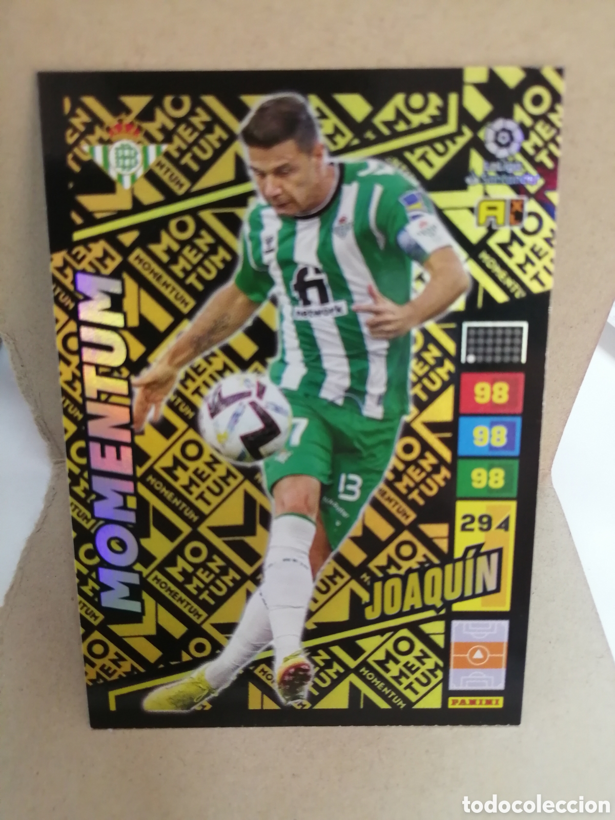 Cromos de f&uacute;tbol: ADRENALYN XL 2022 2023 MOMENTUM JOAQUIN BETIS