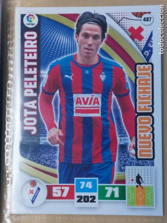 Cromos de F&uacute;tbol: FICHA N&ordm; 487 JOTA PELOTEIRO - ADRENALYN 15 16 - PANINI 2015 - 16 - CROMO - NUEVO FICHAJE