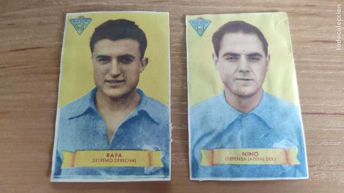 Fu&szlig;ball-Sticker: Rafa y Nino. Plus Ultra. Campeones 1949 bruguera segunda divisi&oacute;n
