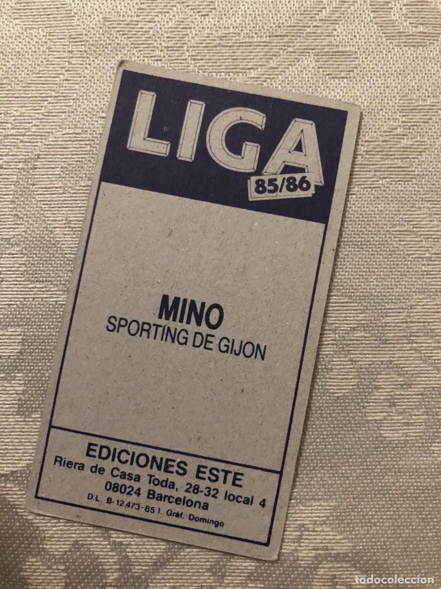 Cromos de f&uacute;tbol: MINO SPORTING GIJ&Oacute;N EDICIONES ESTE 85-86 - Foto 2